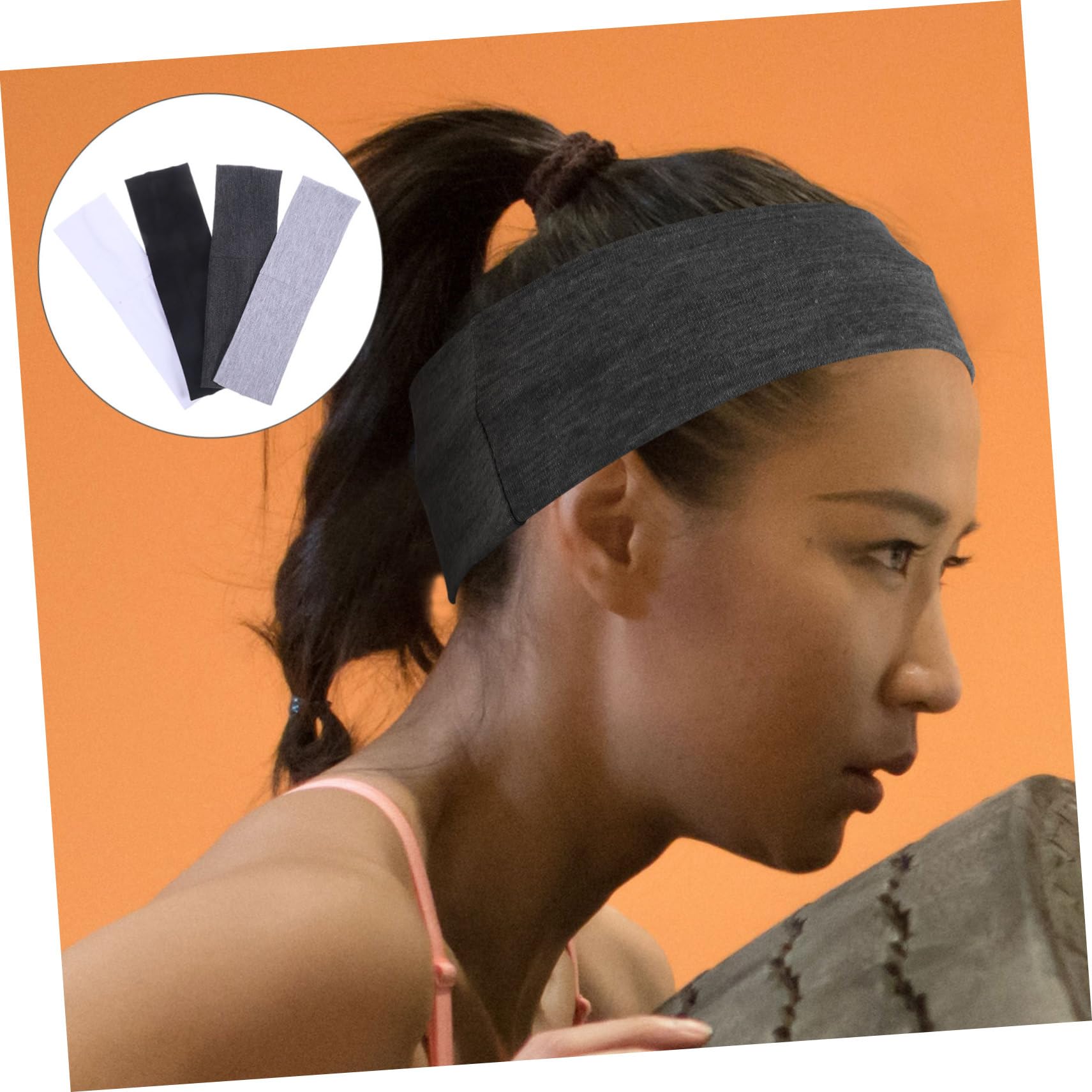 Fasce per Capelli Sportive 16 Pezzi, Poliestere Spandex, Colori Solidi | Allenamento e Yoga, Fascia Larga Comoda Riutilizzabile, Tiene Capelli Lontani da Viso e Occhi