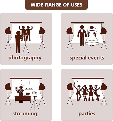 Miniatura 6 de Kate Telón de fondo de Navidad de 10 x 10 pies para decoración de fiesta