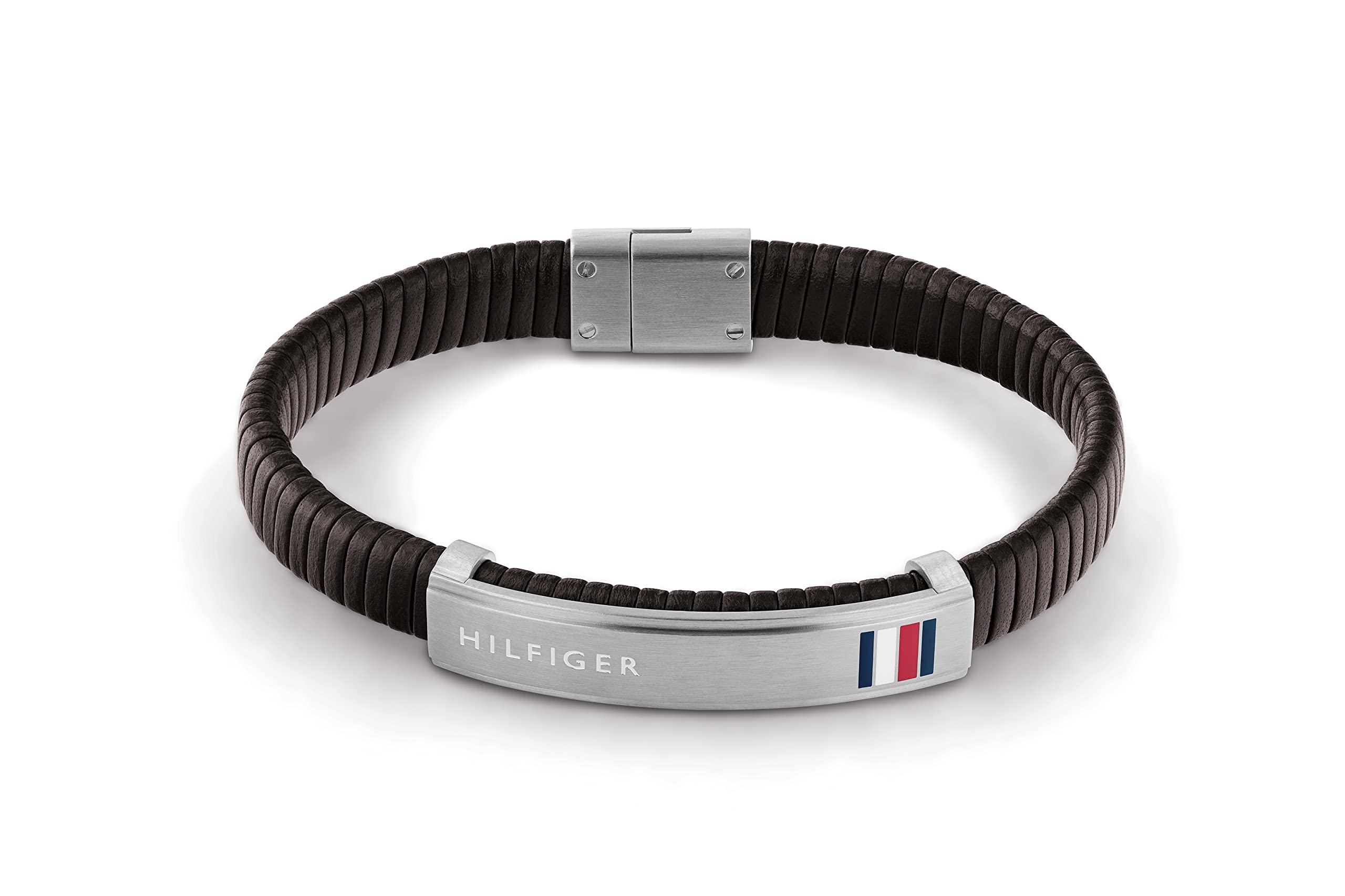 Tommy Hilfiger Jewelry Pulsera para Hombre de Piel Marrón - 2790348