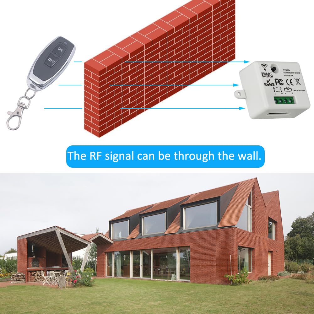 Wiring diagram for the Mangood Wireless Remote Control Switch