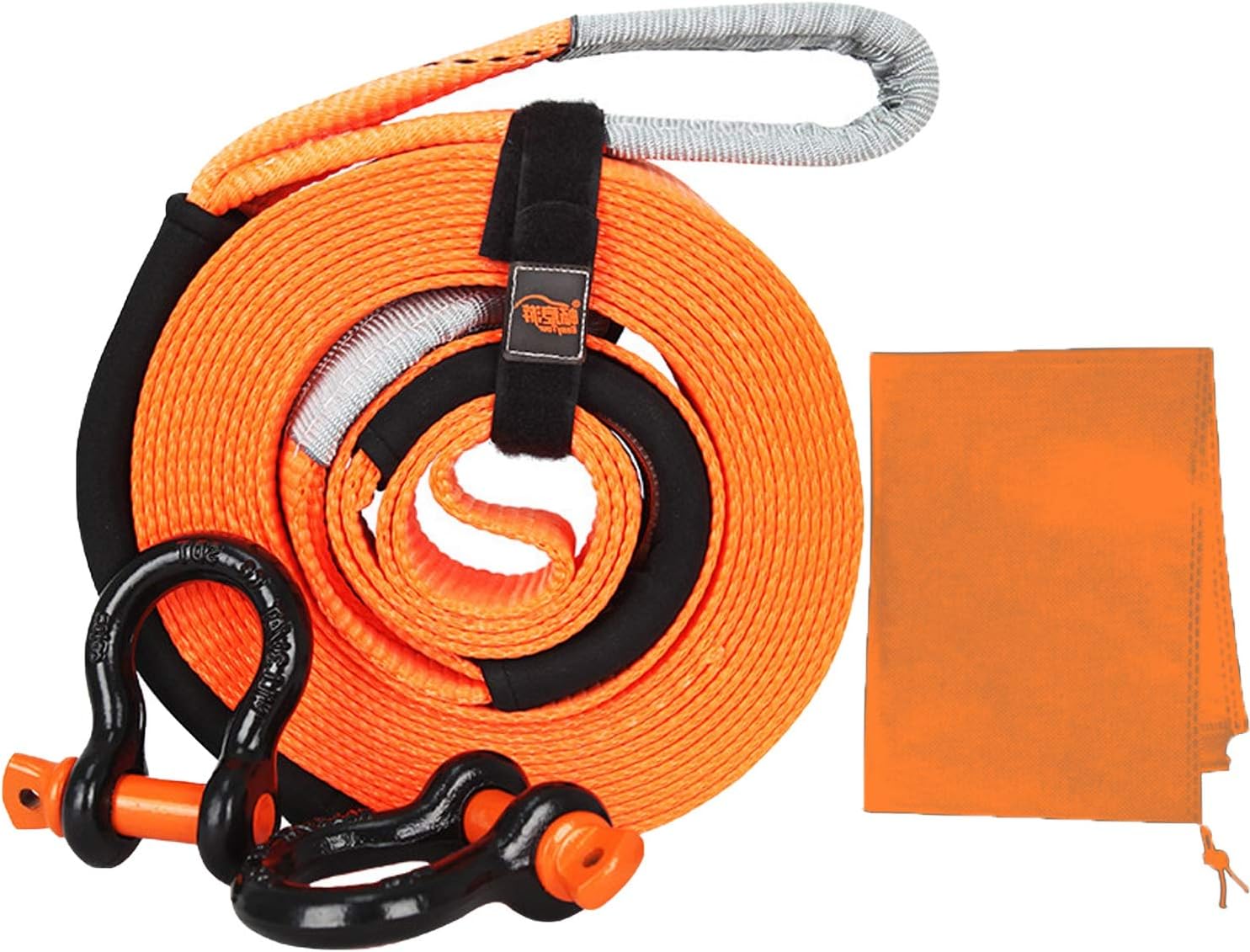 車のロープがけん引 汎用牽引ロープ 車用牽引ロープ けん引ロープ 車用脱出ロープ 頑丈 贅沢 耐久性 緊急脱出対策 事故 雪道 8t 自然災害 9m 故障 Size ハンドツールアクセサリー