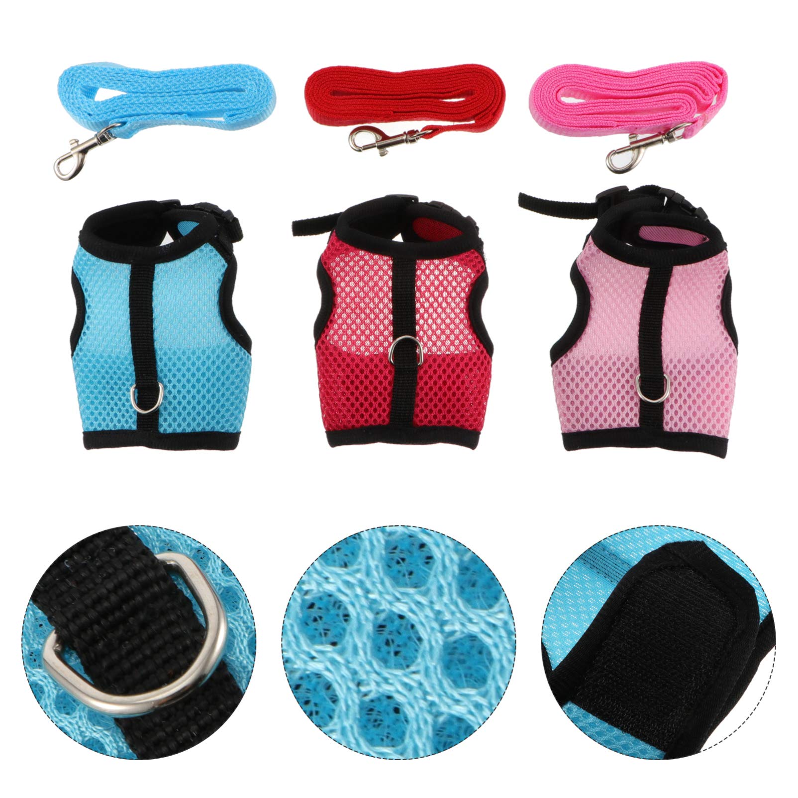 Supvox 3stücke Lovely Bunny Geschirr Set Für Kleine Haustiere Praktische Und Bequeme Lösung Für Frettchen Ratten Und Kaninchen Für Und Outdoor-aktivitäten Farben
