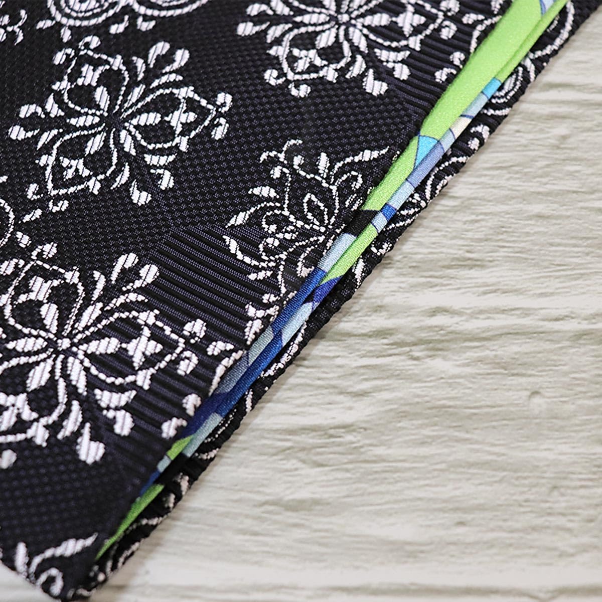 [衿秀] 公式 き楽っく 替え袖 きらっく 替袖 かえそで テキスタイル ブルー プッチ風 洗える 簡単着付け 日本製 襟の すなお