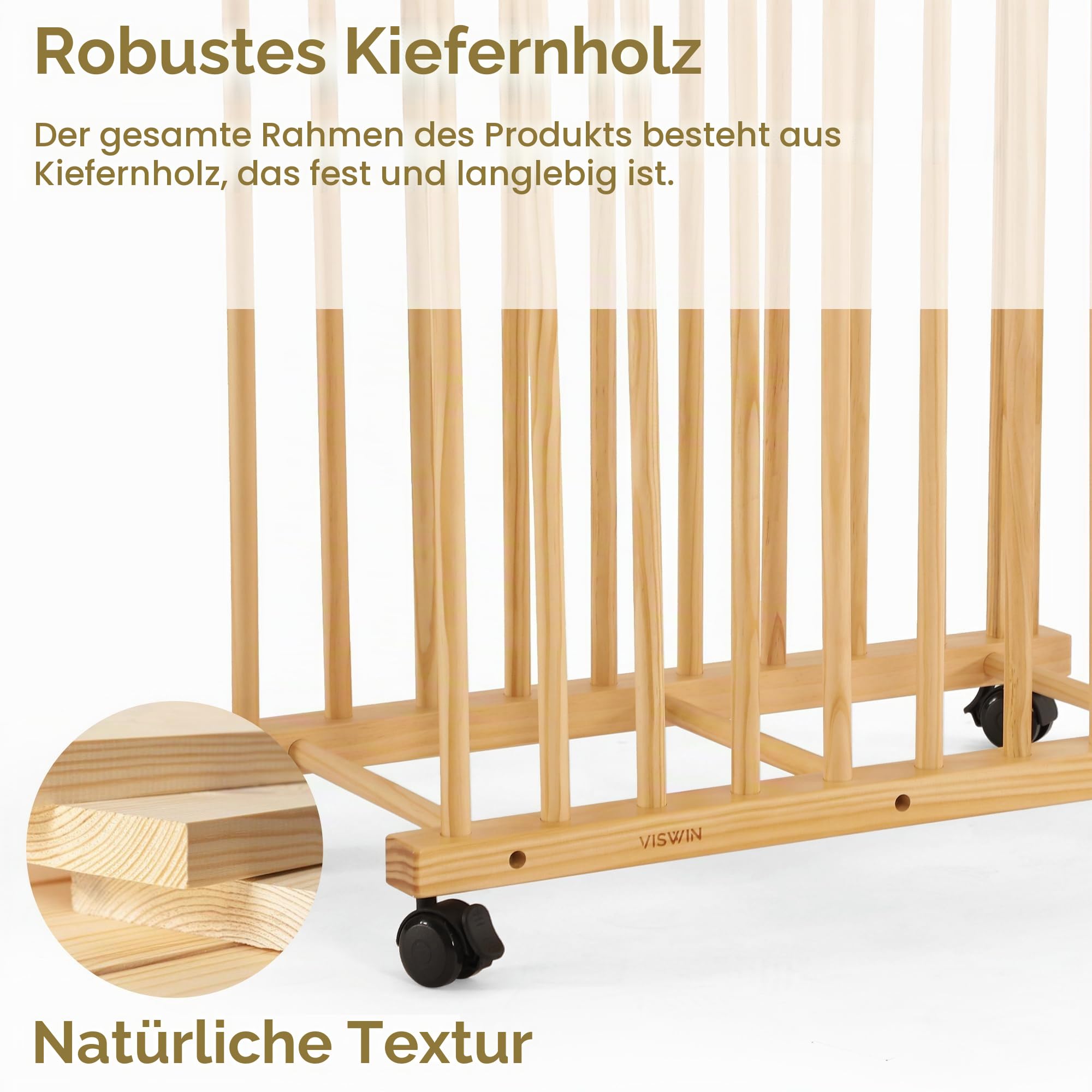 VISWIN Art Storage Rack, Art Canvas Storage, Canvas Boards Rack Art Storage mit Handle & Caster Wheels für Zeichnung Board, Panel, Papier-Pad für Kunststudios, Kunstwerke, Galerie