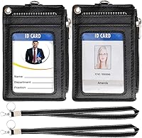 Vista 11 de HASFINE Portatarjetas de identificación con bonito diseño de personaje de ángel, cartera de piel sintética para tarjetas de identificación, 5