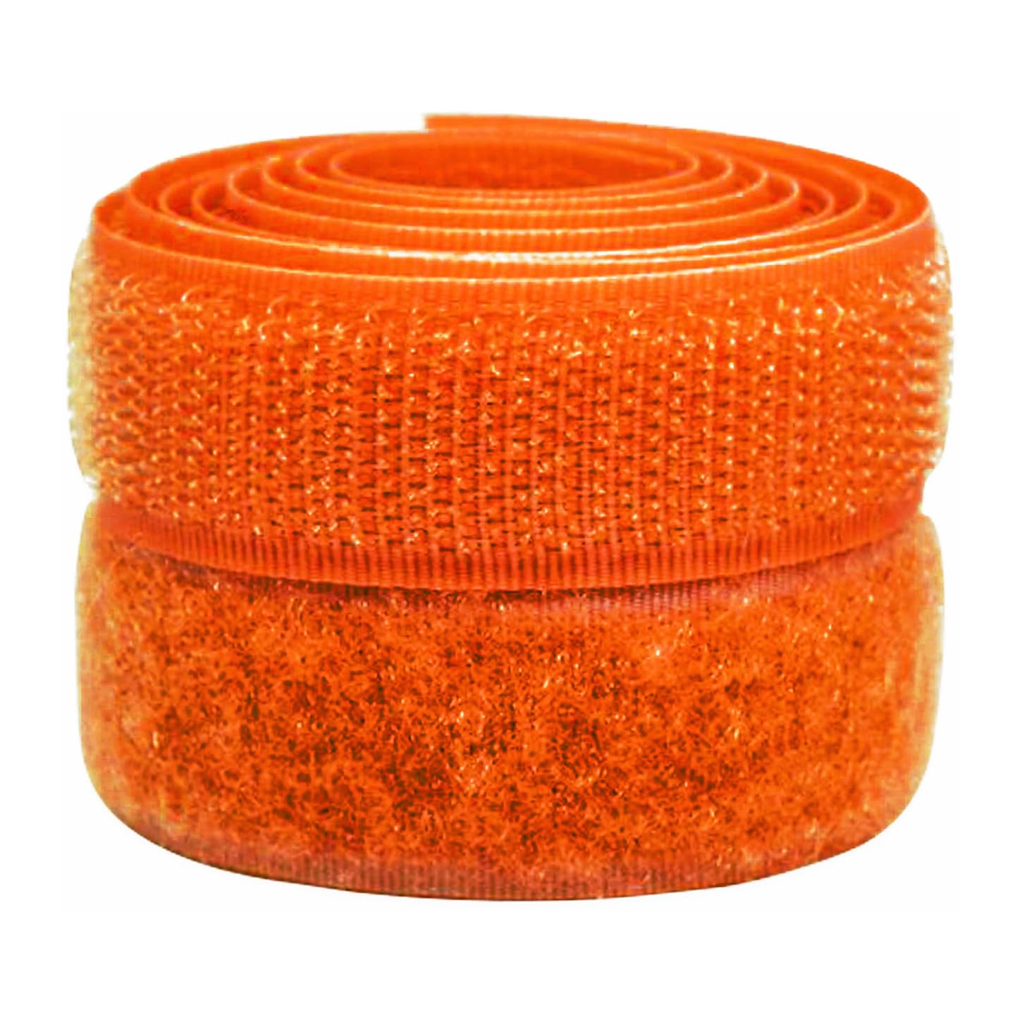3/4 inch Neon Orange Sew on Hook and Loop Tape Non-Adhesive 1 Yd Nylon Heavy Duty Strips Sewing Fastening Fabric Fastener Interlocking Set for Military Form Bags Clothes Shoes Backpacks DIY Craft