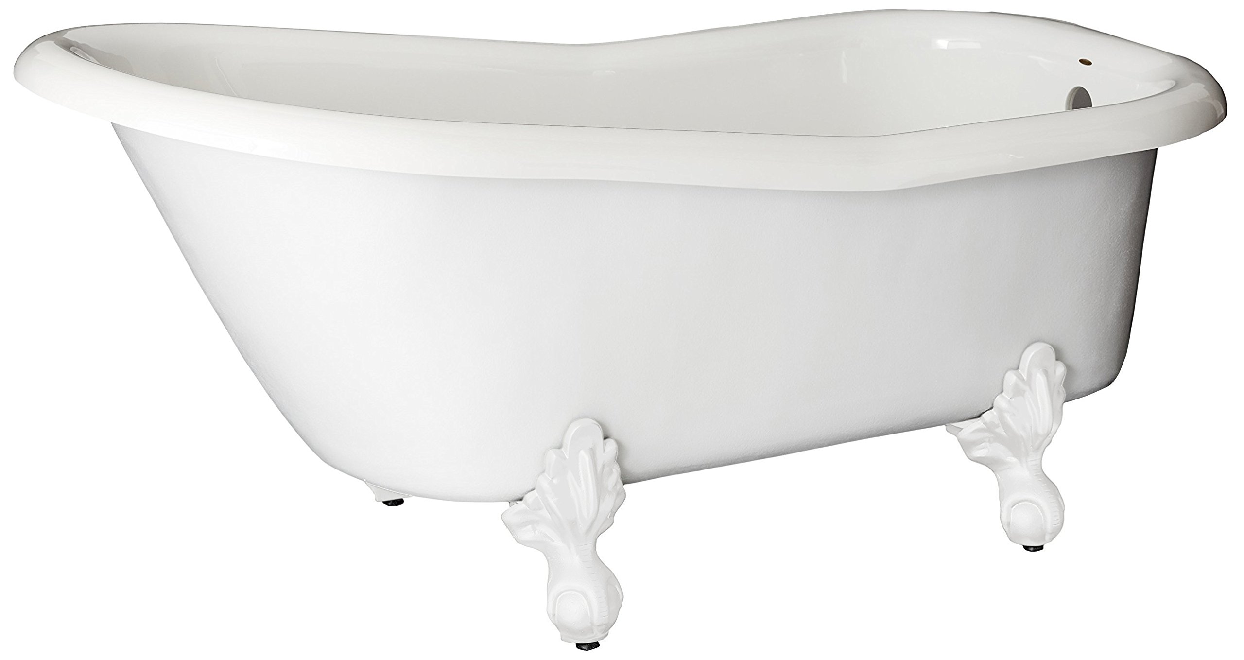 The Ambassador Bathtub White Clawfeet No Drillings