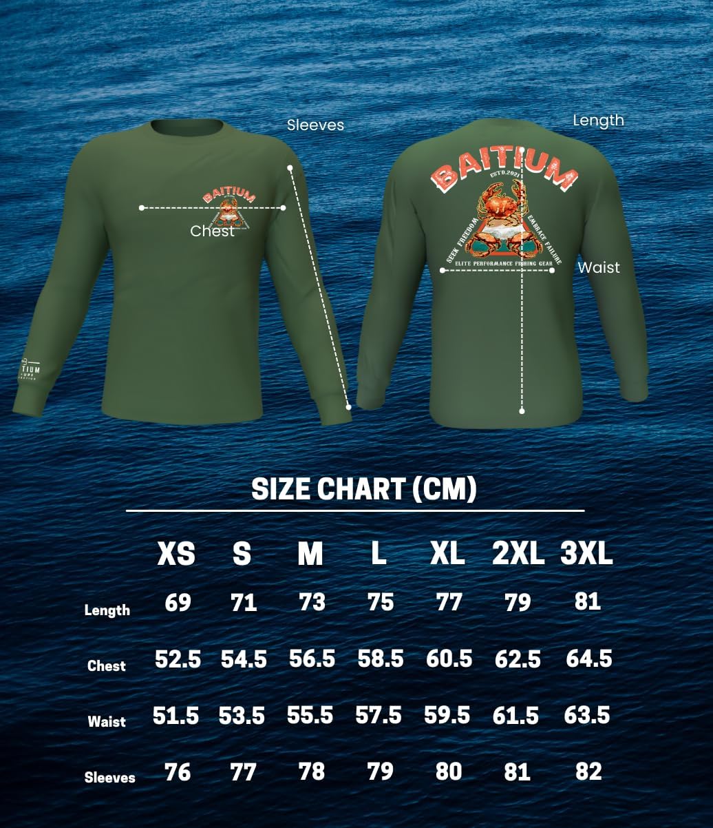 Fishing Shirts for Men, Mens Fishing Shirts Long Sleeve, UPF 50 Quick Dry, Rash Gaurd, Fishing Clothes for Men, Fishing Gear - Image 5