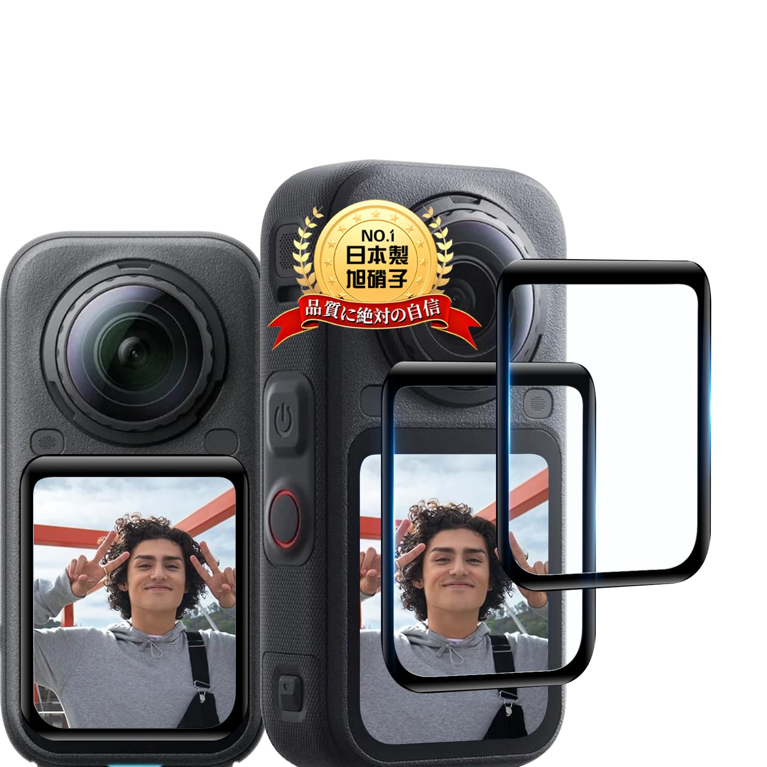 用 Insta360 X6 保護フィルム フィルム 用 インスタ360 X6 液晶保護フィルム カメラレンズ保護フィルム 360 X6 アクセサリー | 【2枚セット 全面保護 自動修復技術 TPU製 】用 Insta360 X6 保護フィルム フィルム 用 インスタ360 X6 ガラスフィルム カメラレンズ保護フィルム 高透過率 硬度10H 耐衝撃 飛散防止 SGS認証 超薄型 ケースに干涉なし
