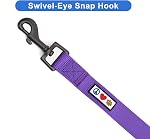 Pawtitas Solid Dog Leash Puppy Training Lead Purple Medium/Large Daily Use Outdoor Control Laisse Solide Pour Chien Chiot Violet 1.8 m