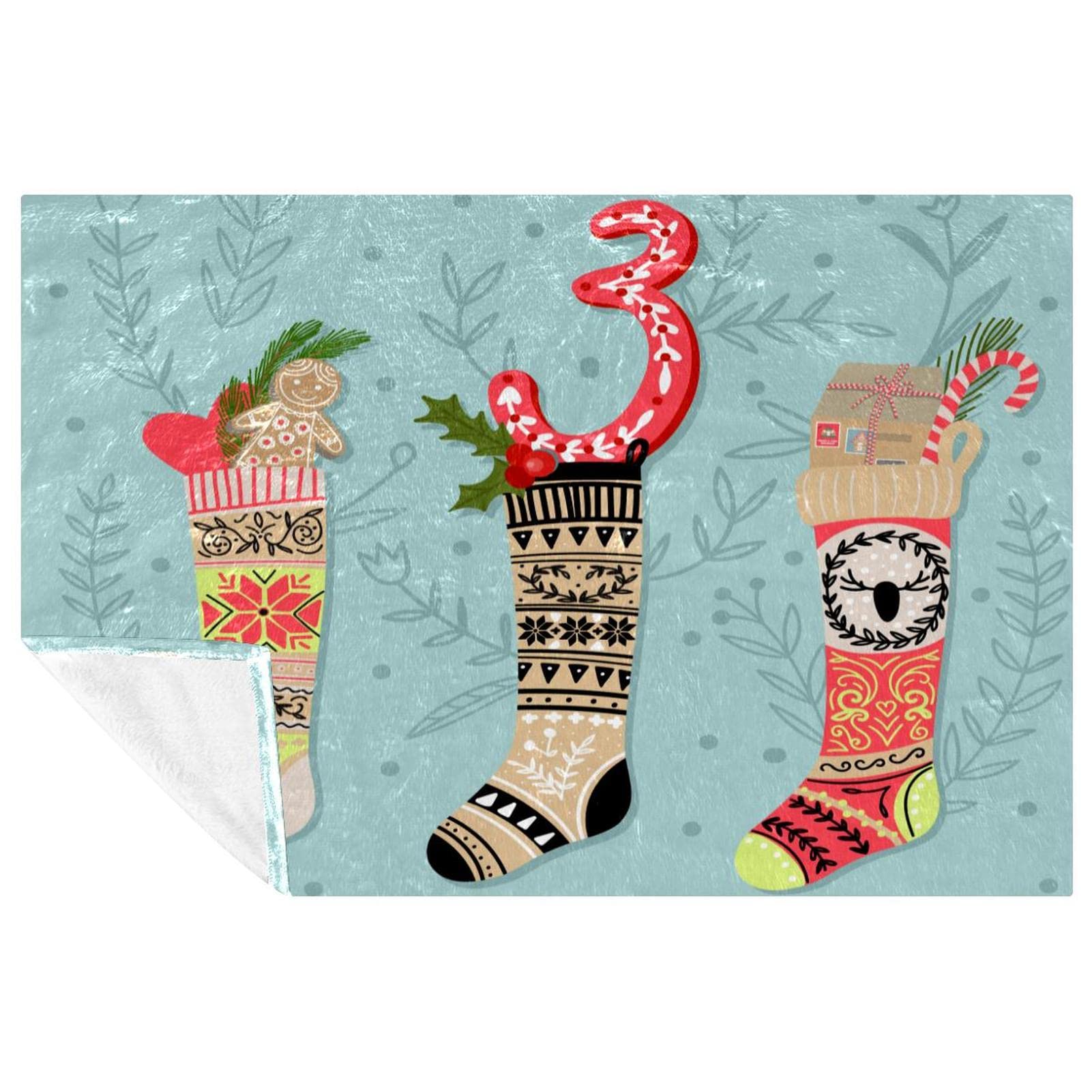 Couverture de Noël douce pour vos soirées sur le canapé et pique-nique