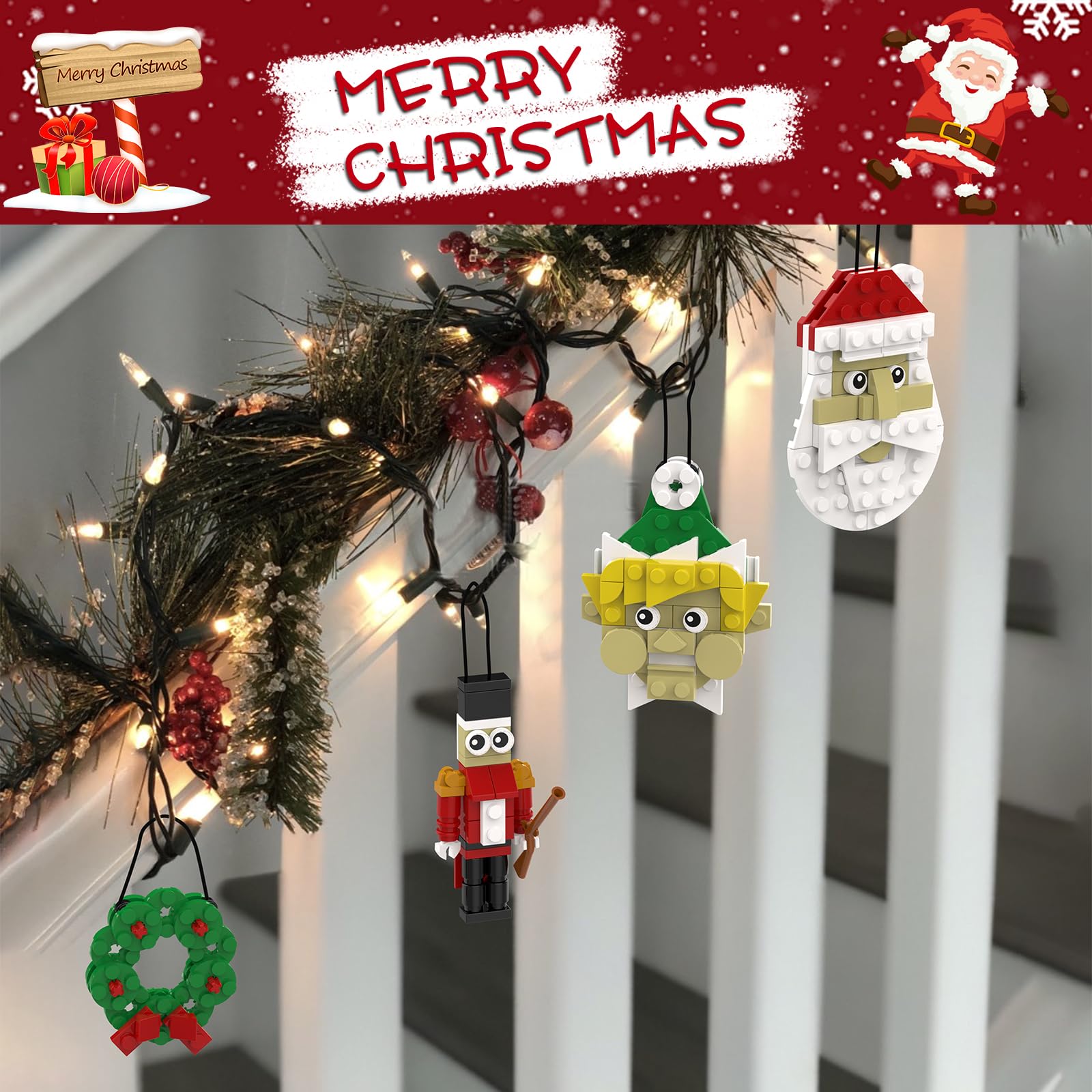 Amazon.co.jp: DECMIOX クリスマスオーナメント 組み立てセット 11-in