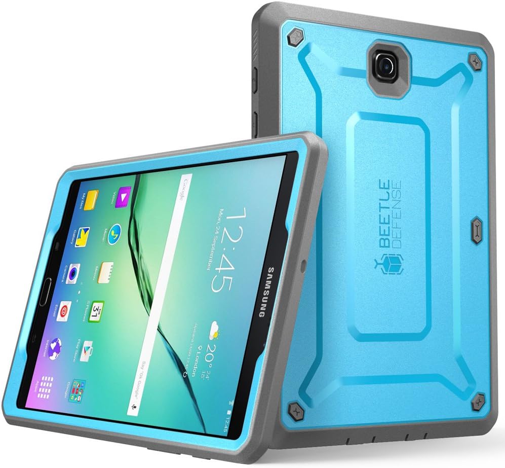 Galaxy Tab S2 9.7 Case, SUPCASE Heavy Duty Case for Samsung Galaxy Tab S2 9.7 Tablet Unicorn Beetle PRO Series Rugged Hybrid Protective Cover w/Builtin Screen Protector Bumper (Blue/Black)