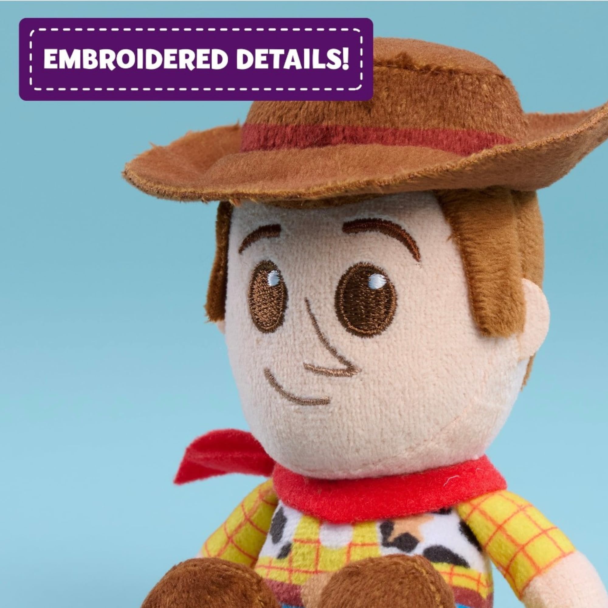 Disney's Perch'd Toy Story - Peluche a spalla seduta, altezza 10 cm, base magnetica, dettagli ricamati