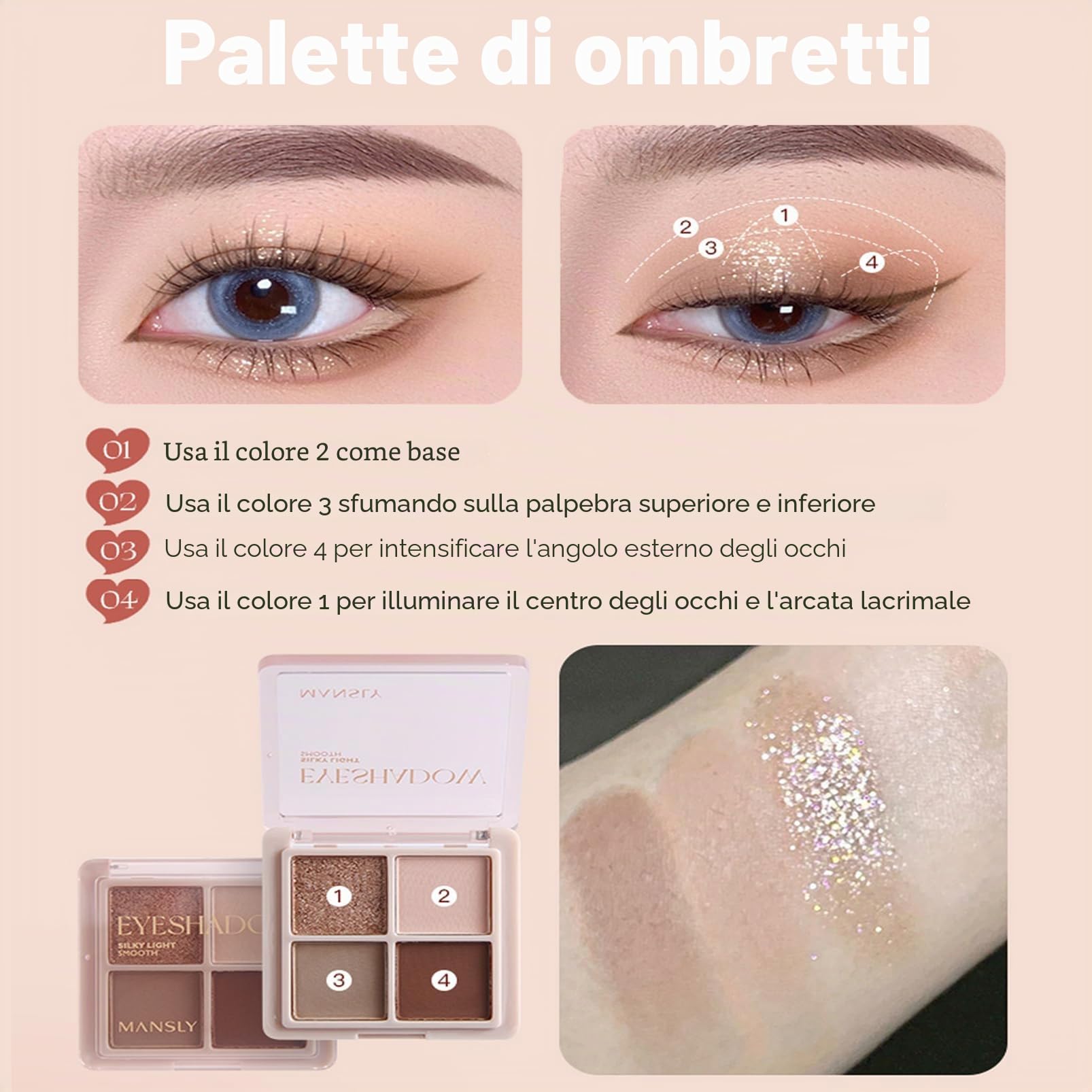 EONFAVE All In 1 Set Trucco, 11 Pezzi, Set Regalo Trucco, Lucidalabbra, Blush, Palette Ombretti, Matita Sopracciglia, Eyeliner, BB Cream, Setoso Morbido, Per Regali Perfetti, Multicolore, Unisex