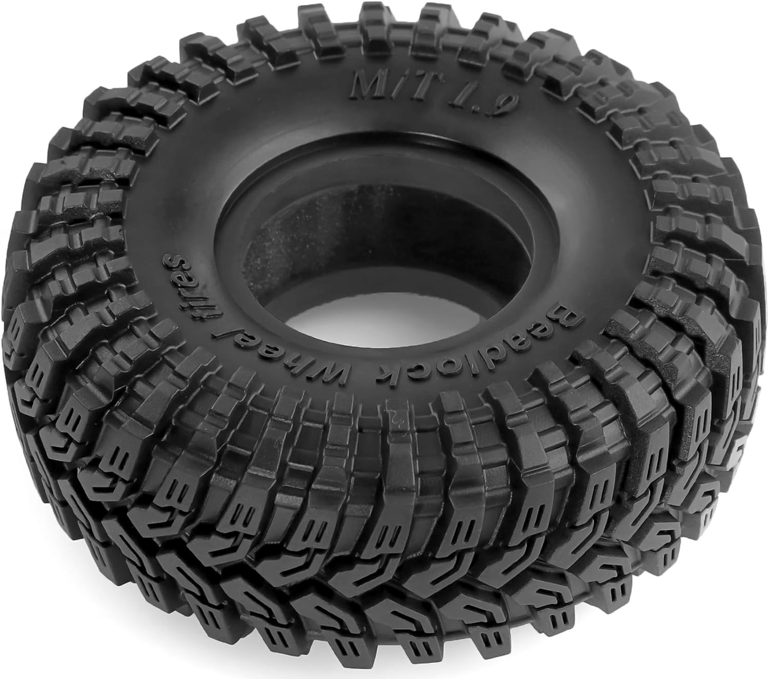 STMU RC 1.9 Beadlock Wheels and Tires Set Offset -10mm for 1/10 RC Crawler Car for FMS FCX10 SCX10 Pro TRX4 VS4-10 Gen8 1/10 RC Crawler Car (1.9)