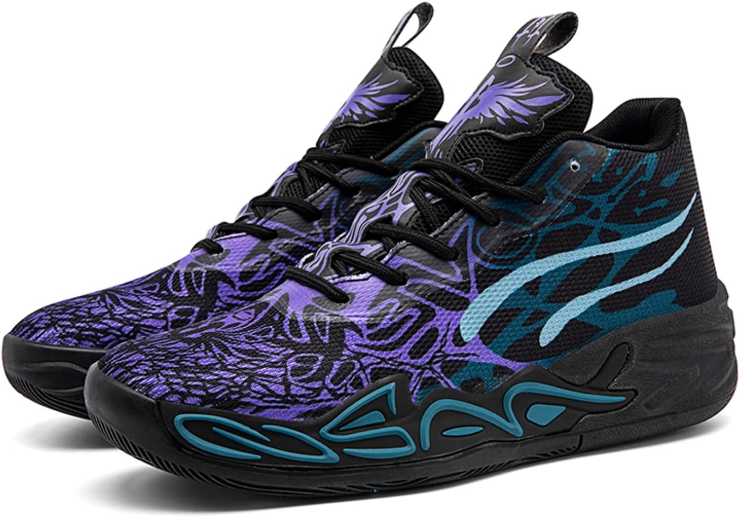 Womens High Top Lace Up Fashion Basketball Shoes Soft Lightweight Non-Slip Round Toe Running Tennis Volleyball Sneakers Classic Sports Athletic Training Shoes