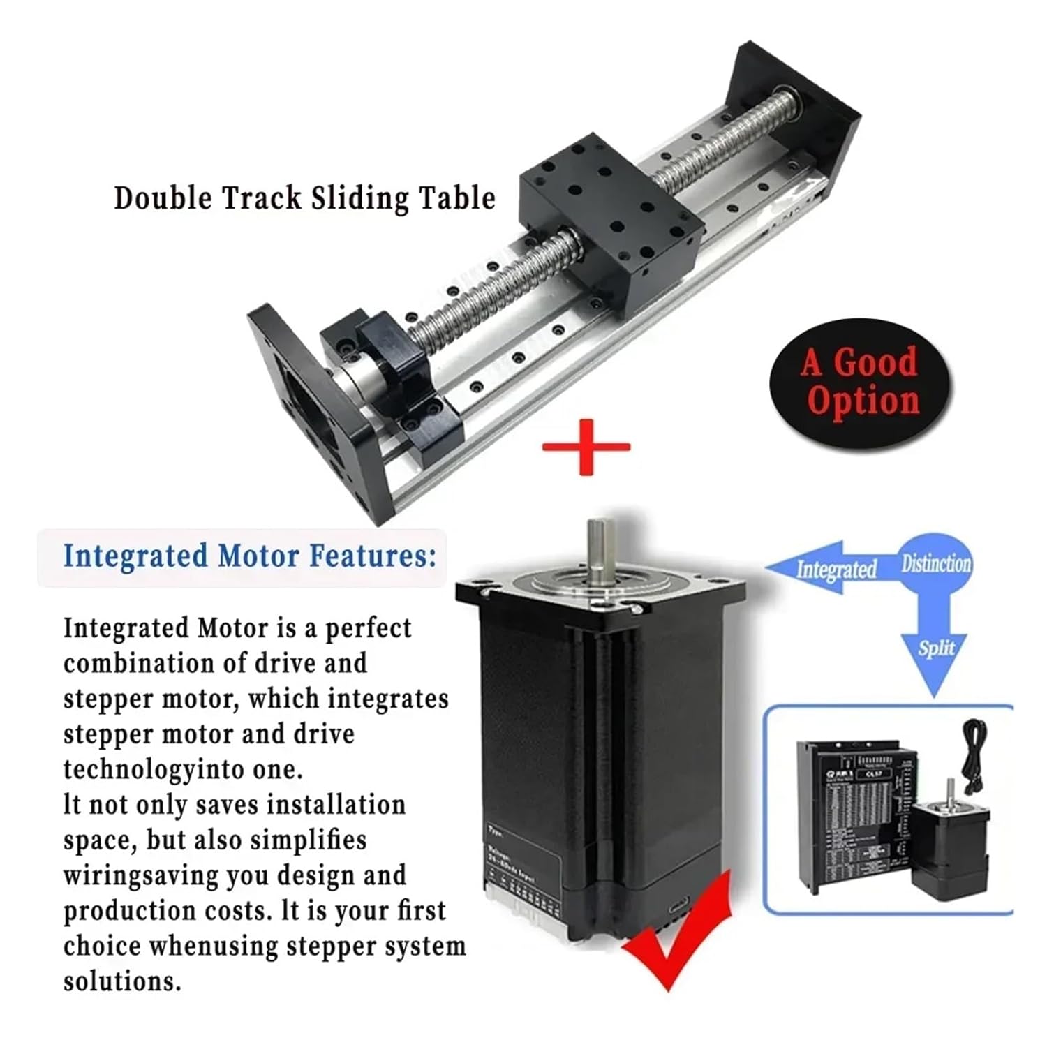 80MM Wide Linear Guide Stage SFU1605 Ball Screw Module Double HGR15 Guide Linear Actuator Kit Nema23 57mm Stepper Motor