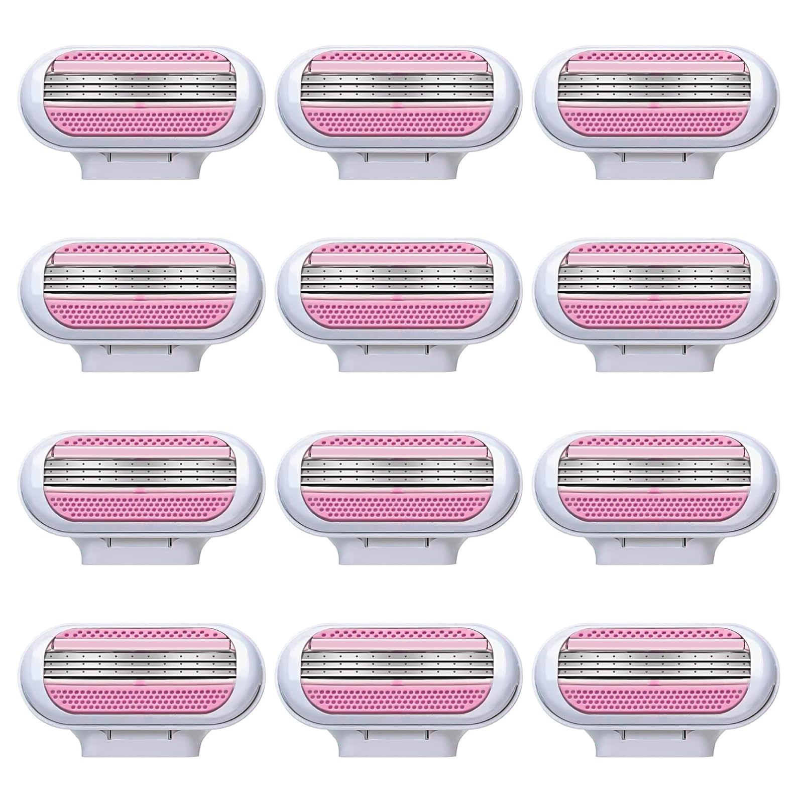 12 Stück Rasierklingen Damen Kompatibel mit Venus Ros Ros Dresden Feuchtigkeitsstreifen Rasierklingen Dreiklingenrasiere