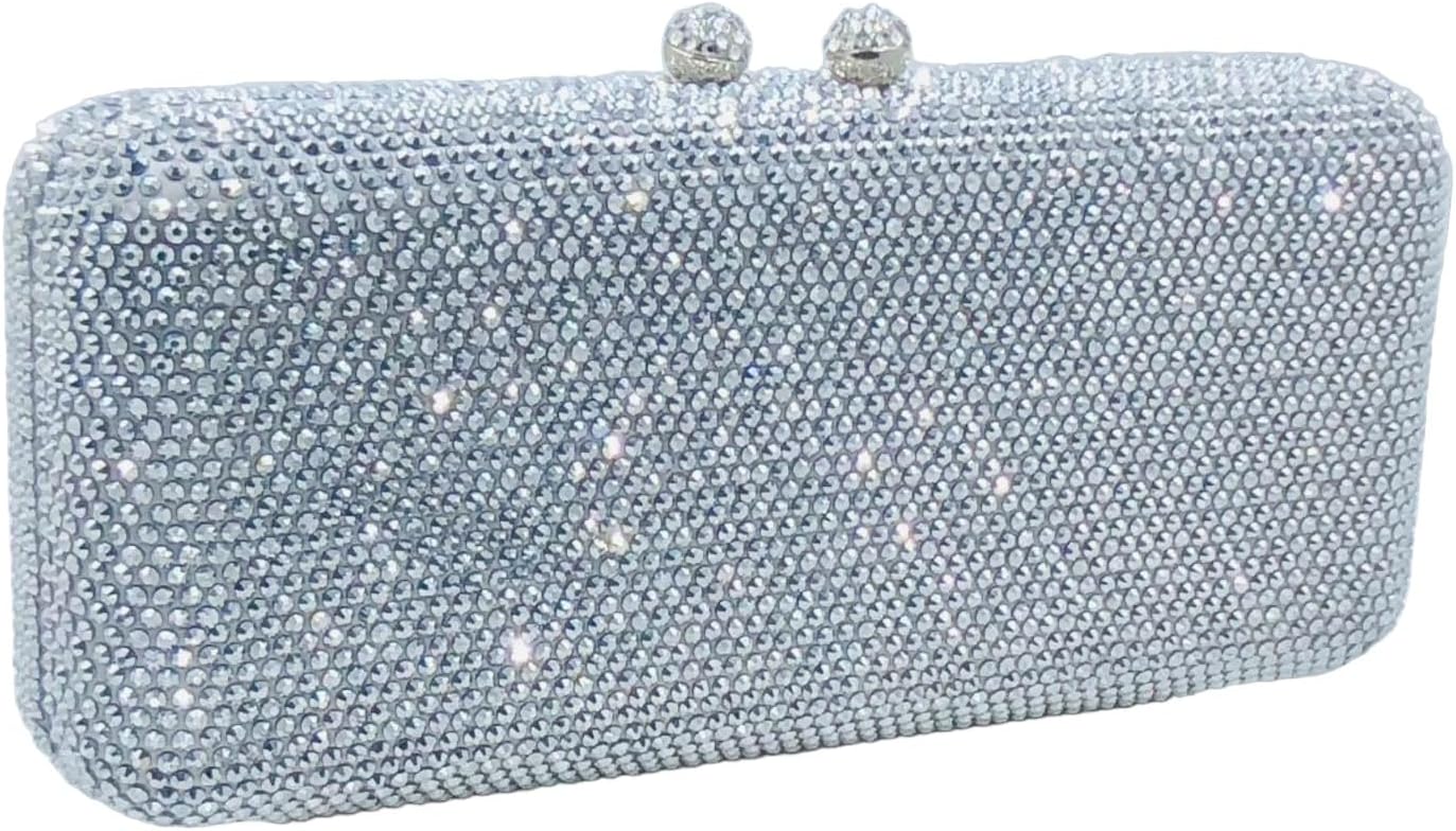 Evening Bags and Clutches Women Formal Crystal Clutch Handbags Wedding Rhinestone Clutch Purse,Mini