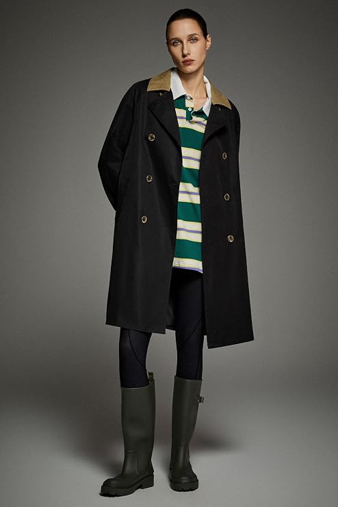 Orolay Women's Waterproof Oversized Trench Coat, Windproof Long Rain Coat