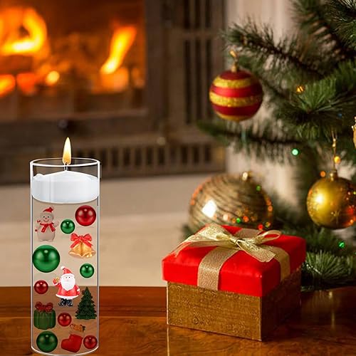 Miniatura 4 de 10098 piezas de decoración de jarrones de Navidad para velas flotantes, perlas de imitación, guirnalda de perlas para jarrones, centro de mesa de