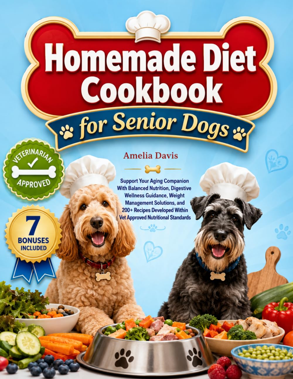 Homemade Diet Cookbook for Senior Dogs: Support Your Aging Companion With Balanced Nutrition, Digestive Wellness Guidance, Weight Management ... Davis's Wholesome Recipes for Dogs Series)