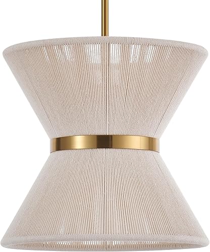 Lámpara colgante bohemia tejida a mano, mini candelabro costero, moderno, ajustable, de transición, minimalista, accesorios de iluminación colgantes