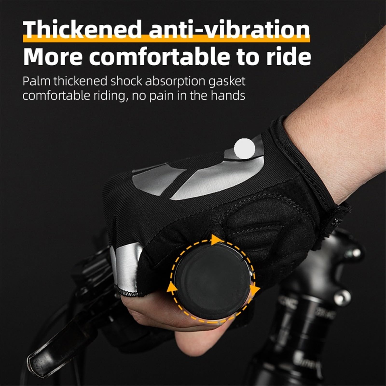 Fitnesshandschuhe Fitnesshandschuhe Fahrradhandschuhe Herren Damen Atmungsaktiv Stoßfest Radlerhosen Handschuhe Rennradsport Halbfinger Fahrradhandschuhe FüR Fitness