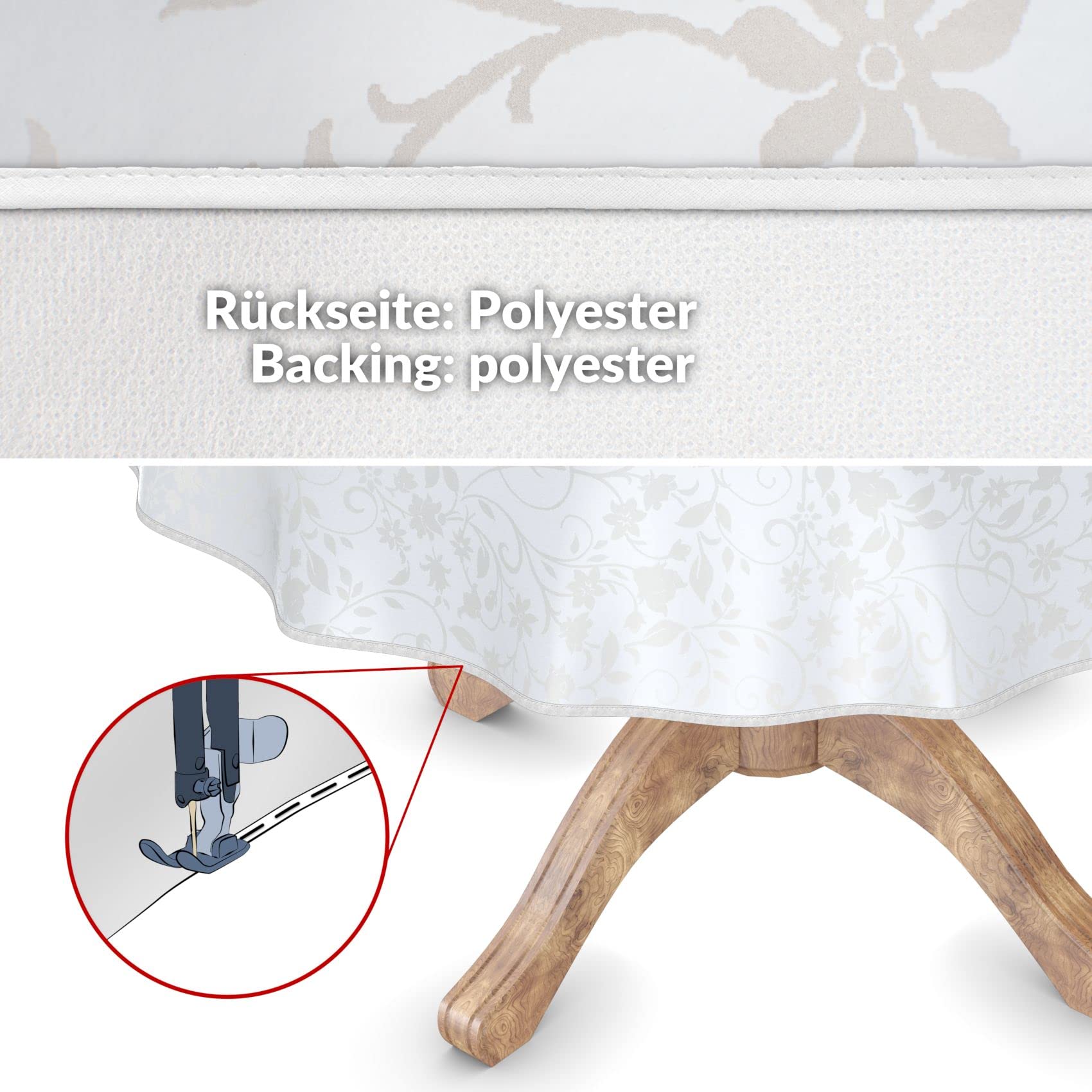 Nappe En Toile Cirée Lavable Ovale 140 X 200 Cm Avec