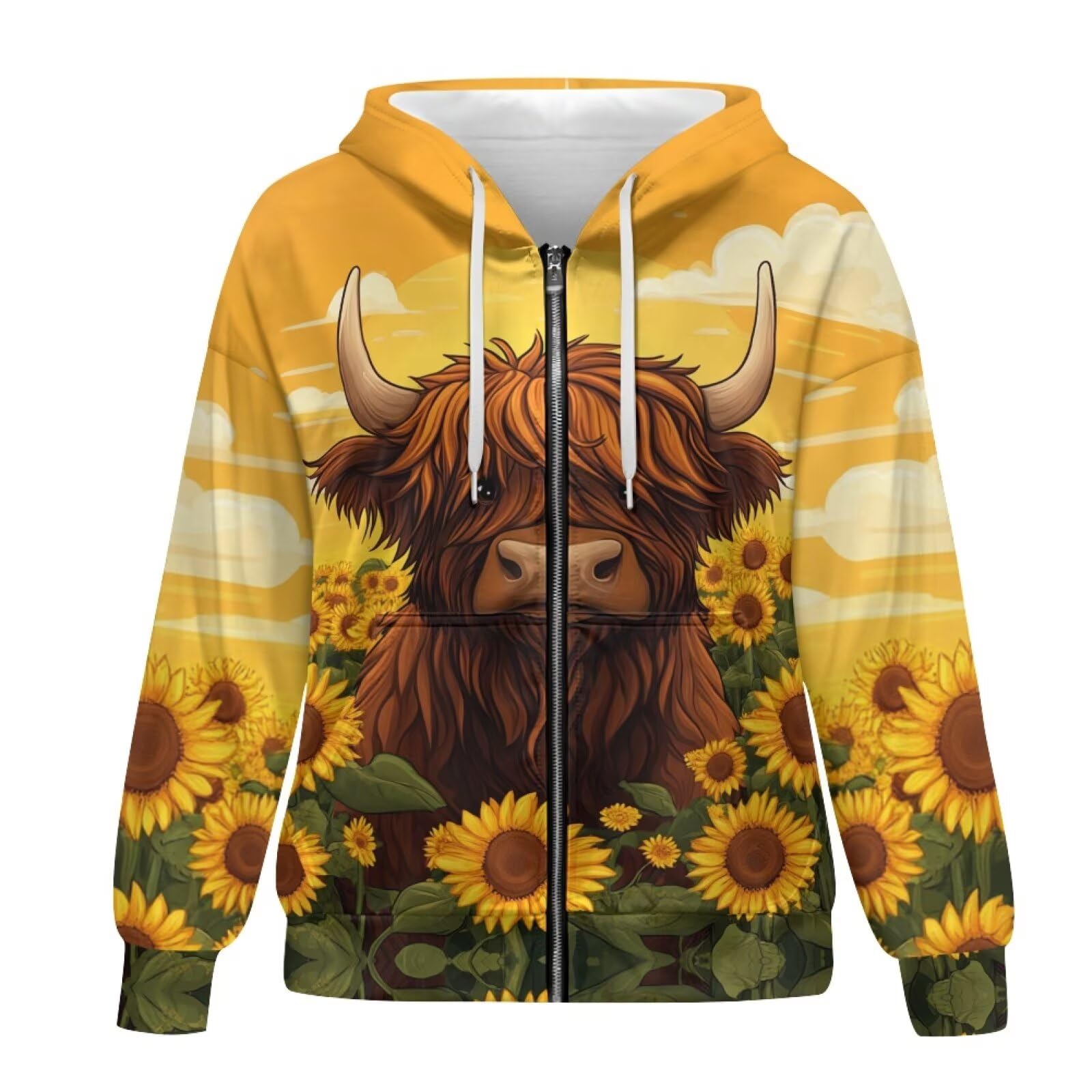 Showudesigns Zip Up Jackets for Women Plus Size Hoodies & Sweatshirts Fall Pullover Spring Tops