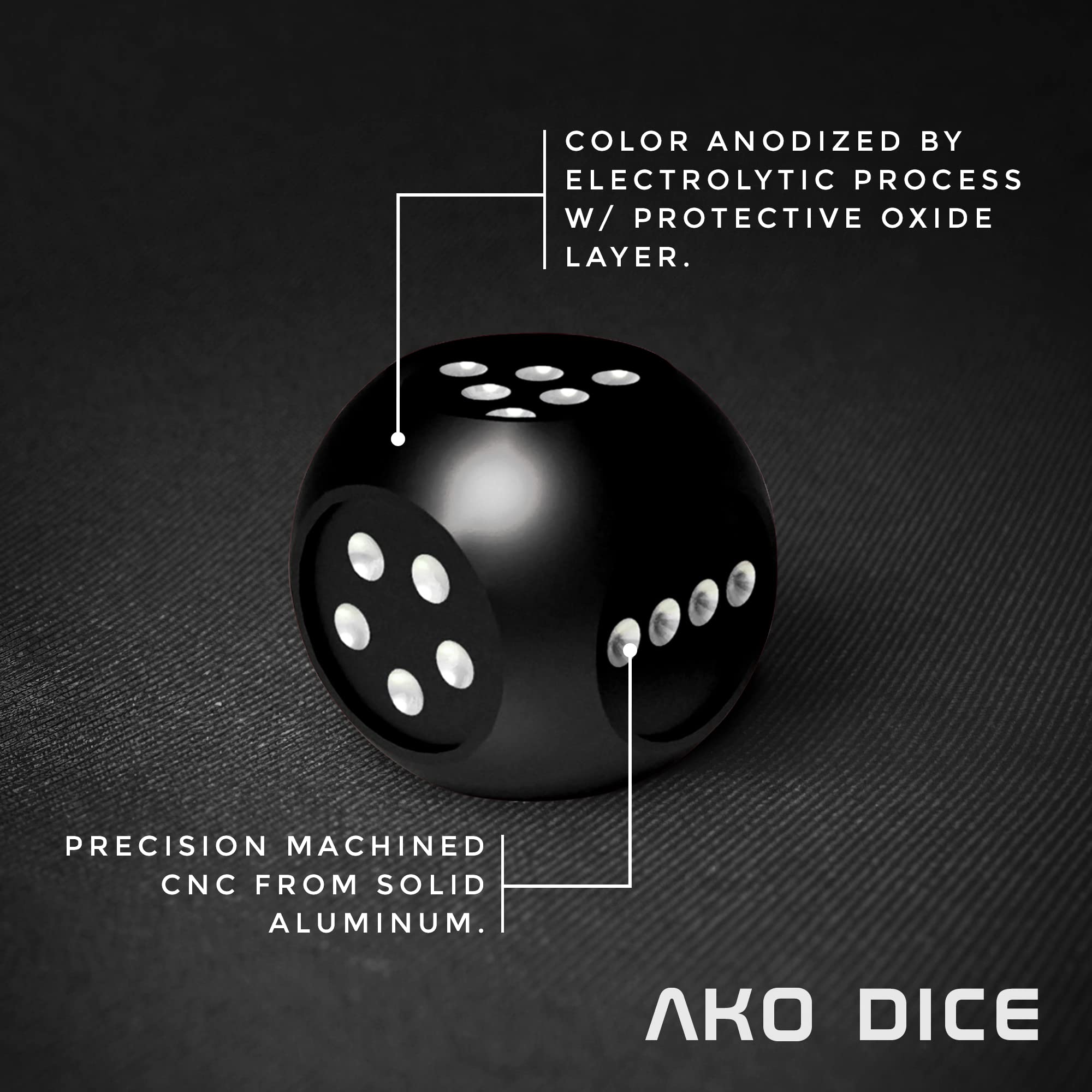 Amazon | AKO DICE II メタルダイス サイコロ 2個入り ブラック