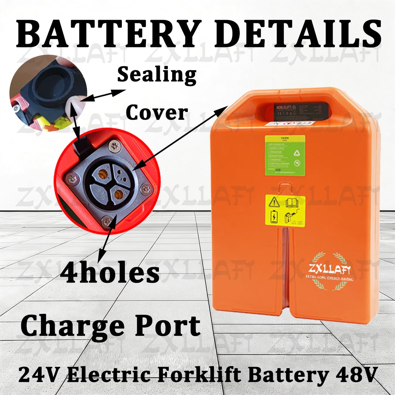 24V Batteria Transpallet Elettrico 48V Batteria al Litio 20Ah 36Ah Batterie Carrelli Elevatori Elettrici Batterie LiFePO4 per Sollevatore Telescopico PTE15N