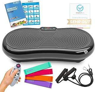 Vibrating Platform Bluefin Fitness Exercise Machine Vibration Device for Whole Body Workout for Home & Easy Storage
