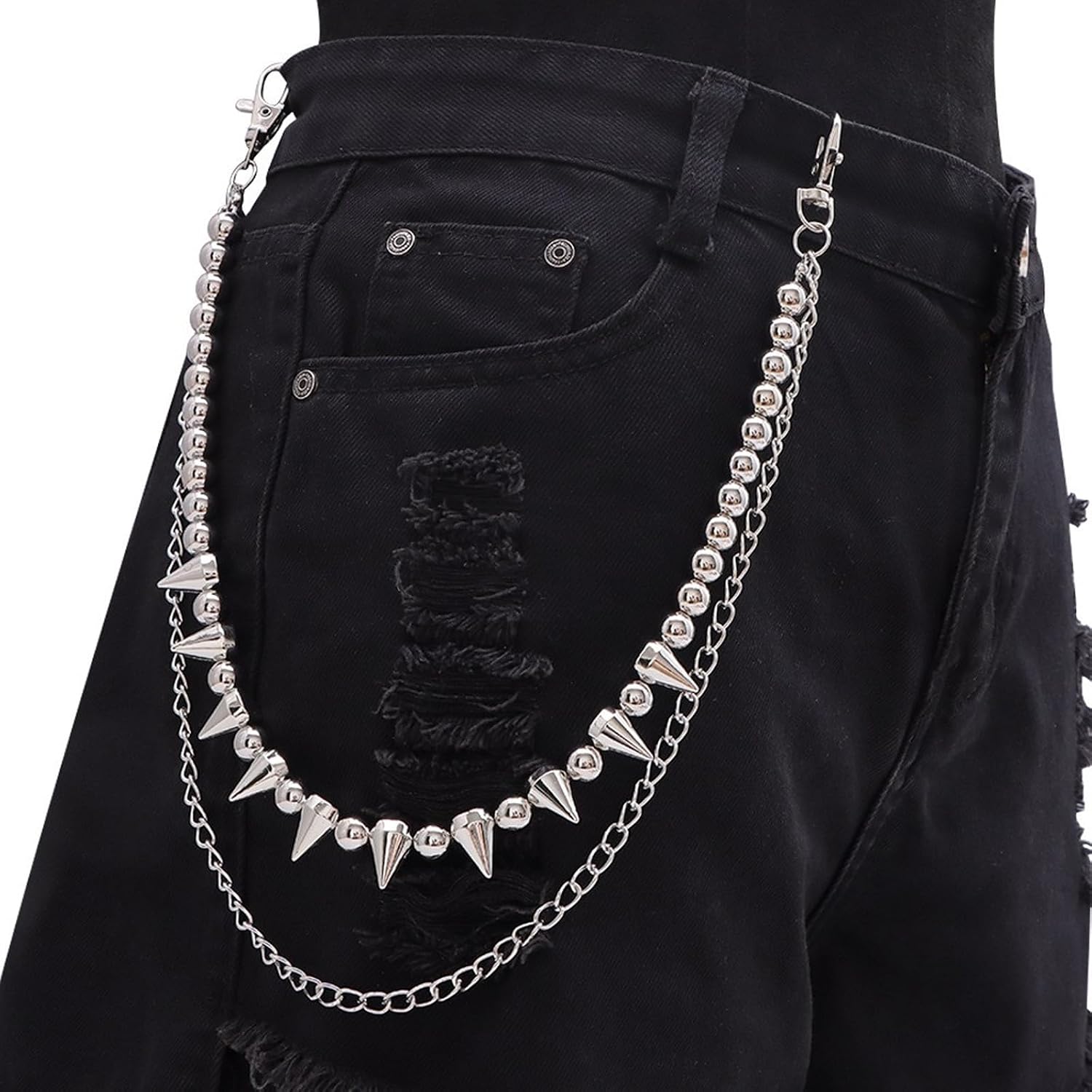 Pants Chain for Women Star Jean Chain Y2K Waist Chain Accessory image 2
