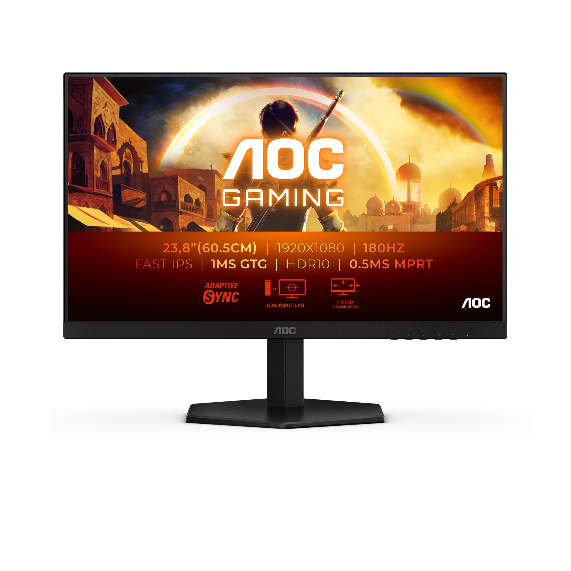 AOC Gaming 24G42E - 24 Zoll Full HD Monitor, 180 Hz, 1 ms