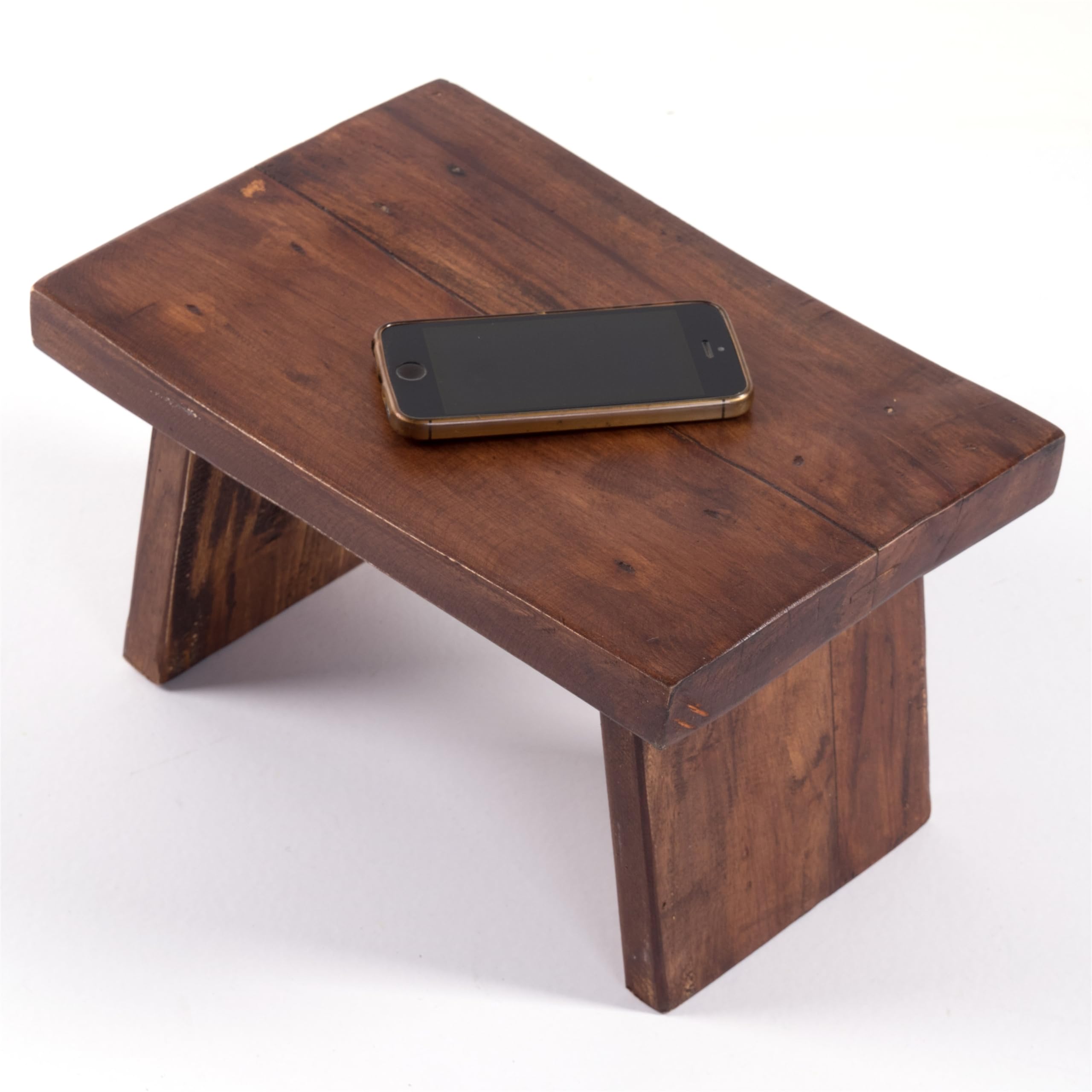 NOSTALGICZNY PODNÓŻEK „SCHEMEL” | drewno z recyklingu, 18,5 x 29 x 19,5 cm (wys. x szer. x gł.) | drewniany stołek, Shabby Design