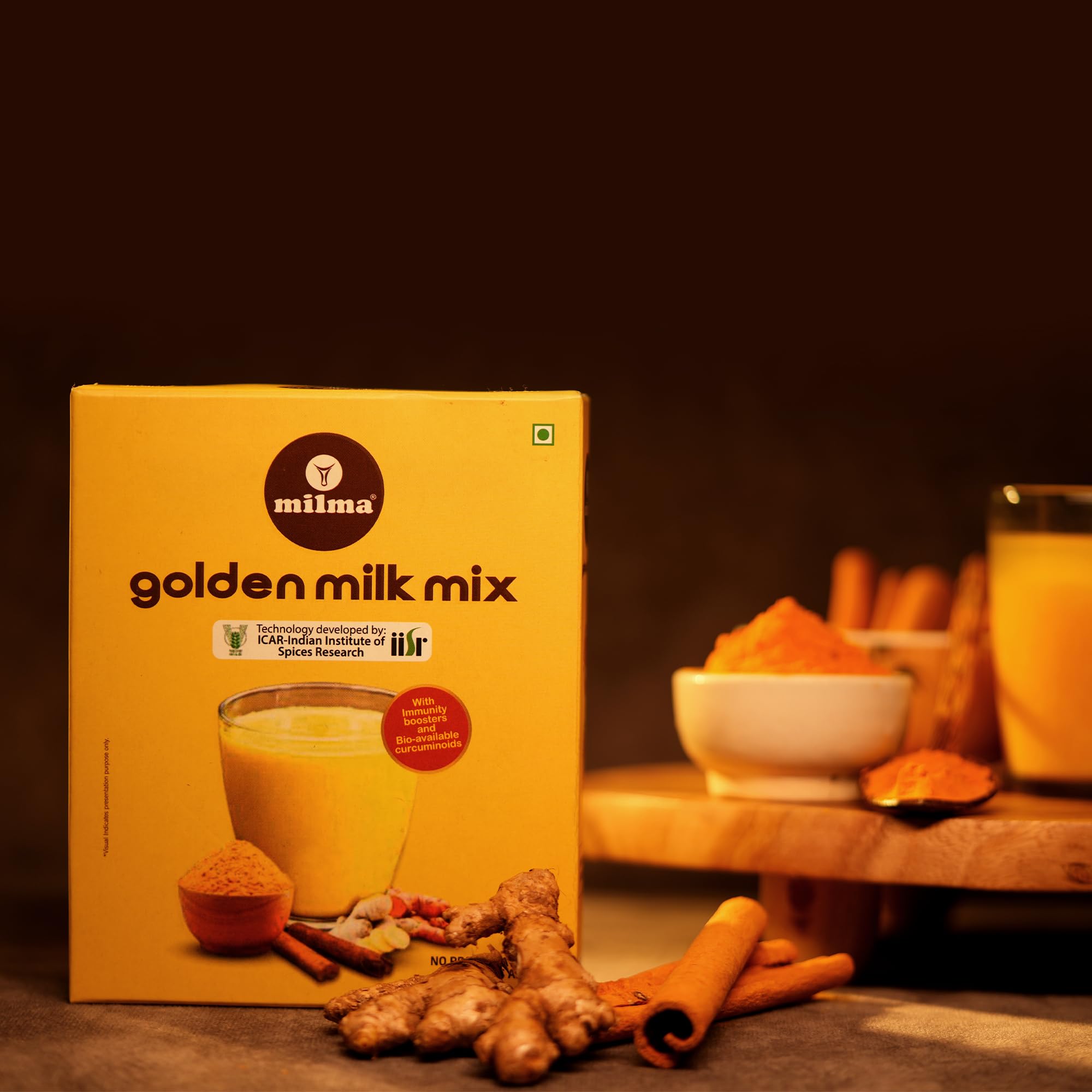 Milma Golden Milk Mix | Turmeric Latte Powder with Bioavailable Curcumin | Ayurvedic Haldi Doodh for Immunity Support | No Preservatives | 500g (Pack of 2, 250g Each) — Amazon image 8