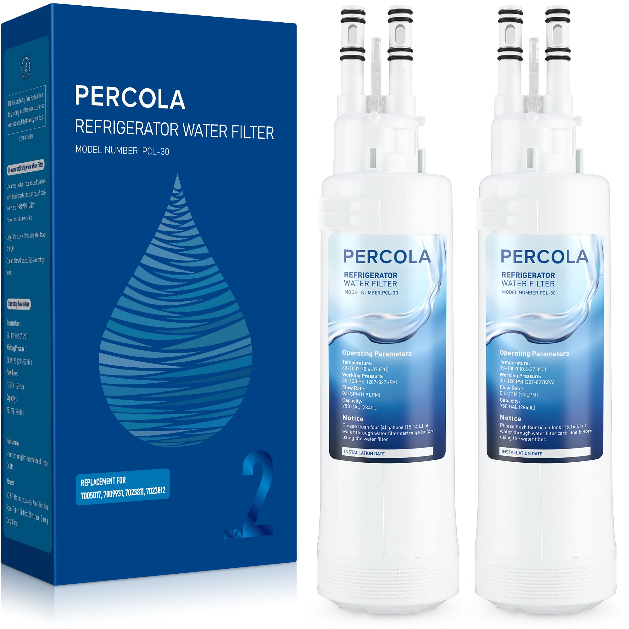 Amazon.com: PERCOLA 7023812 Water Filter Compatible with Sub-zero