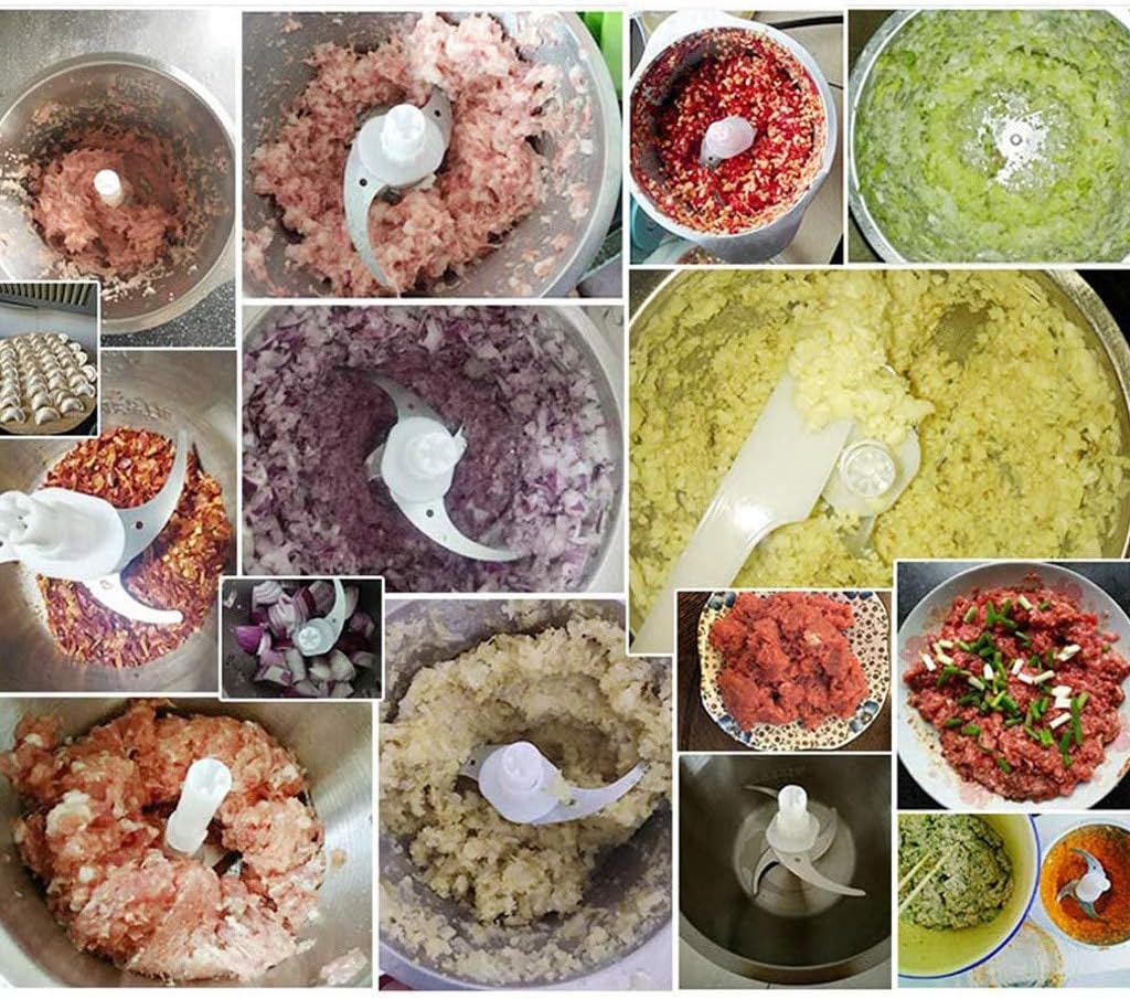 Meat Grinder,Food Processor 2L Chopper for Baby,Vegetables,Onion, Fruits and Nuts, Stainless Steel Bowl