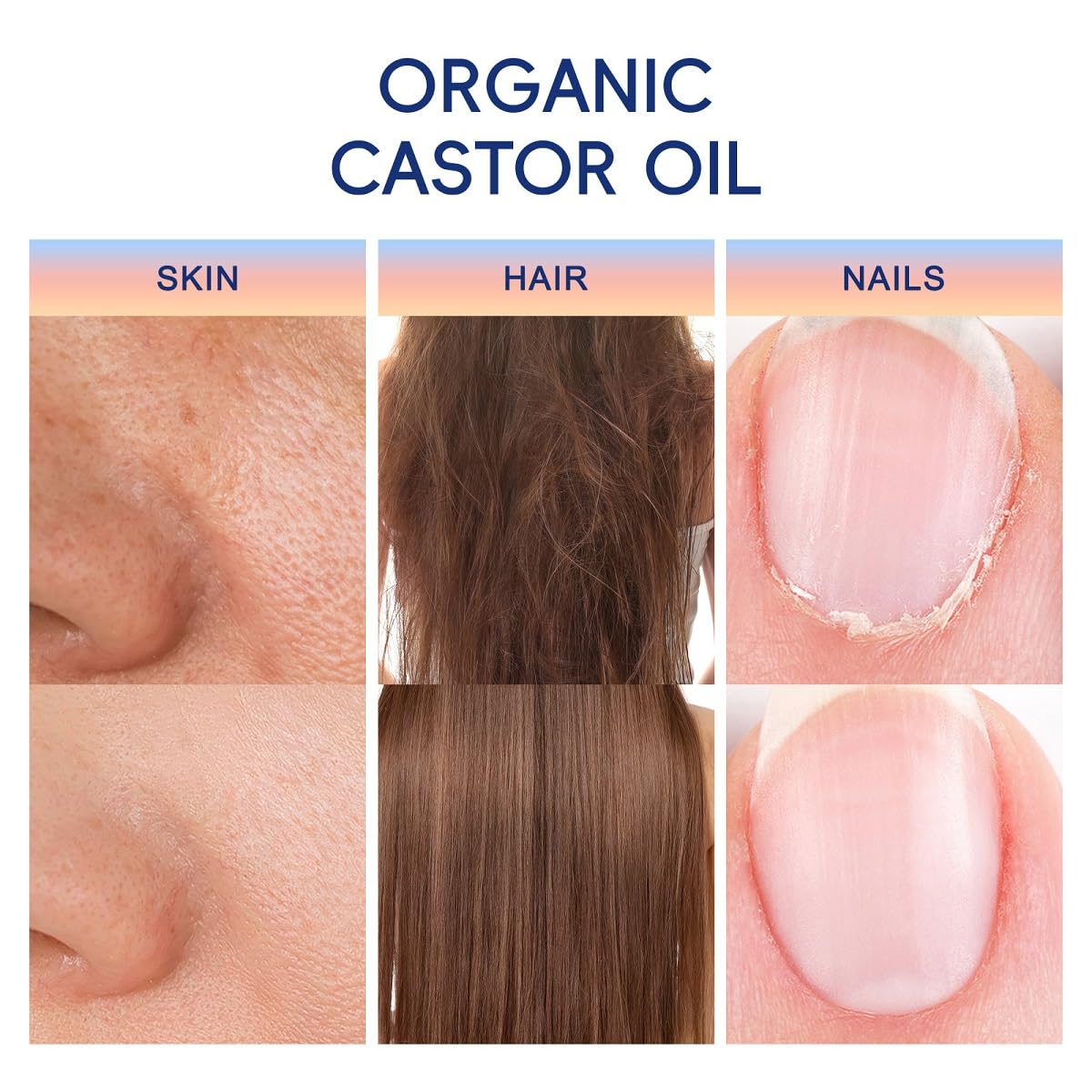 Organic Castor Oil Roll-On with Rose Quartz, 1.7 fl oz