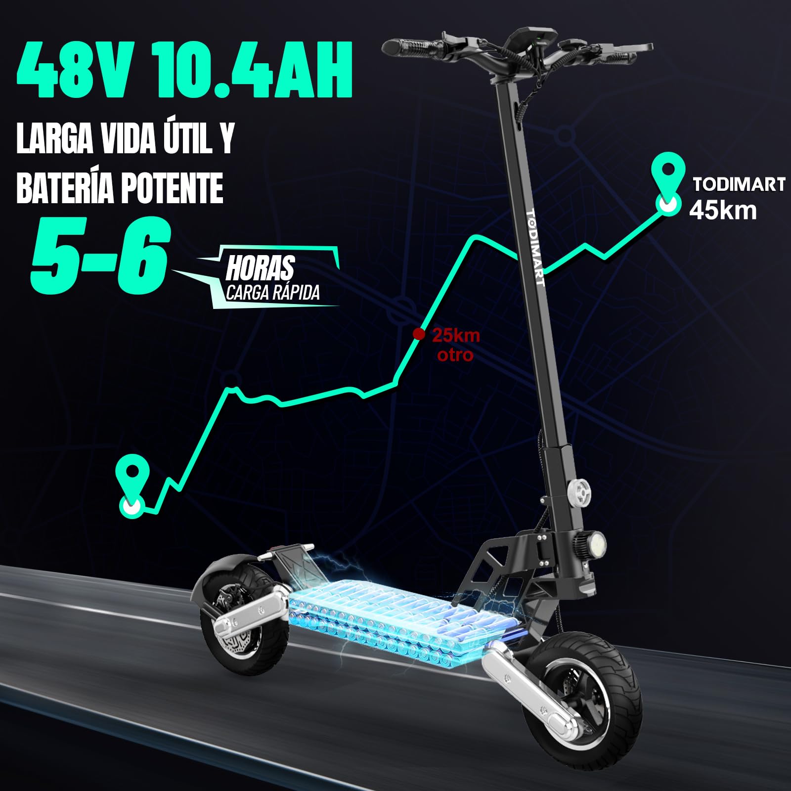 Składana Hulajnoga Elektryczna dla dorosłych G2/S9/S13, Maksymalną moc 800/1000/1600W, Bateria 48V 10.4/13/20,8Ah, Electric Scooter Obciążenie 130-150KG