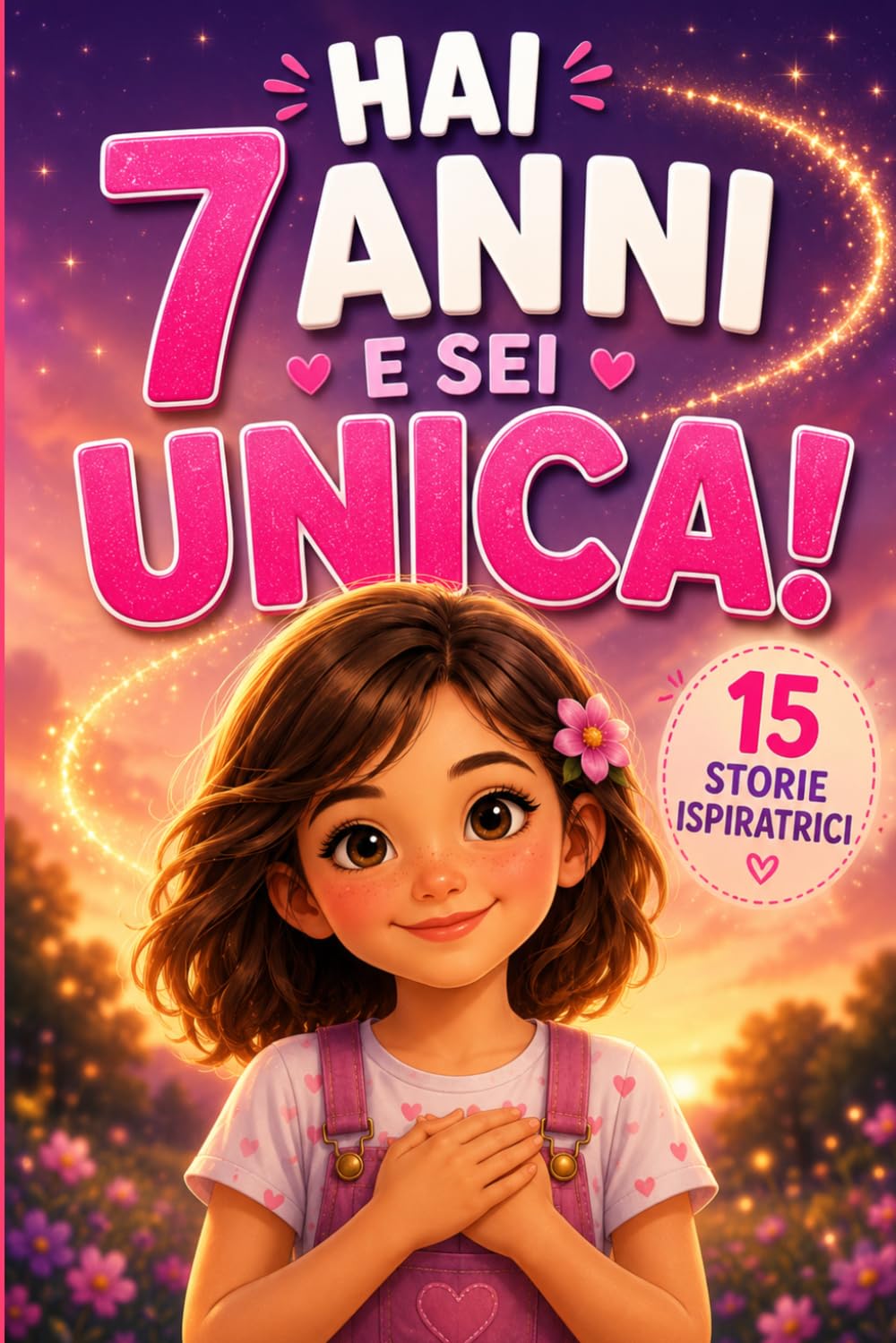 HAI 7 ANNI E SEI UNICA!: 15 Storie Ispiratrici di Empatia, Autostima, Coraggio e Creatività. Un Regalo per Bambine di 7 Anni per Scoprire il Proprio Potenziale!