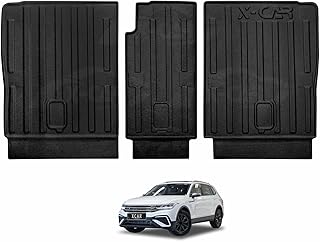 X-CAR Back Seat Protector for Volkswagen VW Tiguan Allspace 2018-2024 All Weather Heavy Duty Car Kick Cargo Mats Cover Acc...
