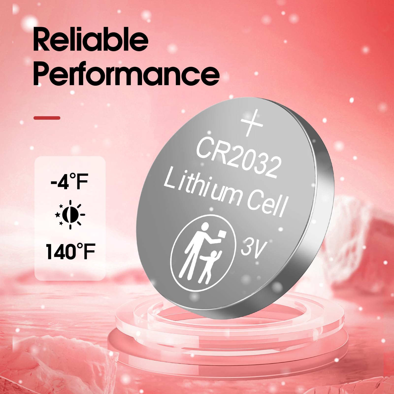 CR2032 - Batería de litio de 3 V, paquete de 100, batería de botón de 3 V, batería de litio para relojes, calculadoras, control remoto de coche, llavero