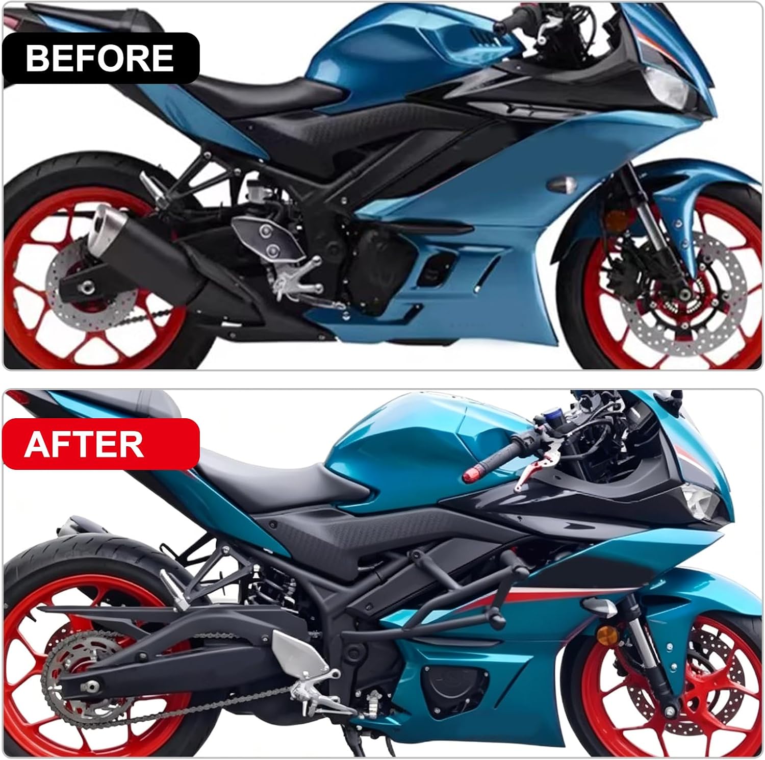 Motorcycle Highway Crash Bars Compatible with Yamaha YZF R3 YZF-R3 2019-2024 Engine Guard Bumper Falling Protection
