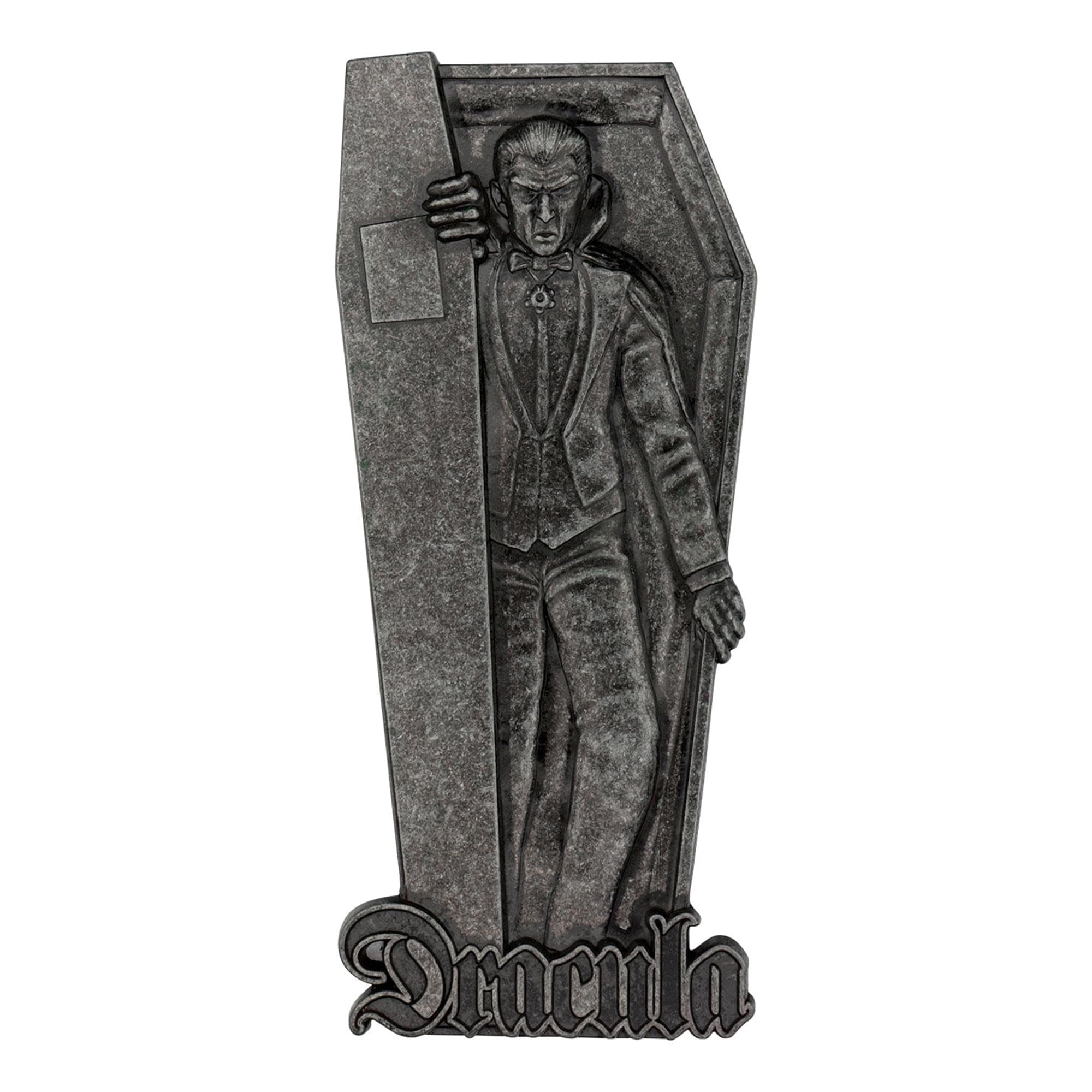 Fanattik Metallic Universal Monsters Dracula Limited Edition Metal Ingot – Officially Licensed Horror Movie Collectible – Individually Numbered With Display Stand – 130 X 55.5Mm, 5,000 Worldwide