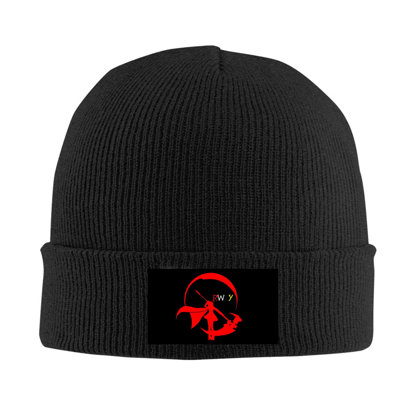 Kenwozi Men's Black Rwby Ruby Rose Beanie Cap