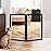 ZJSF Freestanding Foldable Dog Gate for House Extra Wide Wooden Indoor Puppy Gate Stairs Doorways Pet Gate Tall Dog Fence 2 Panels Fence Black