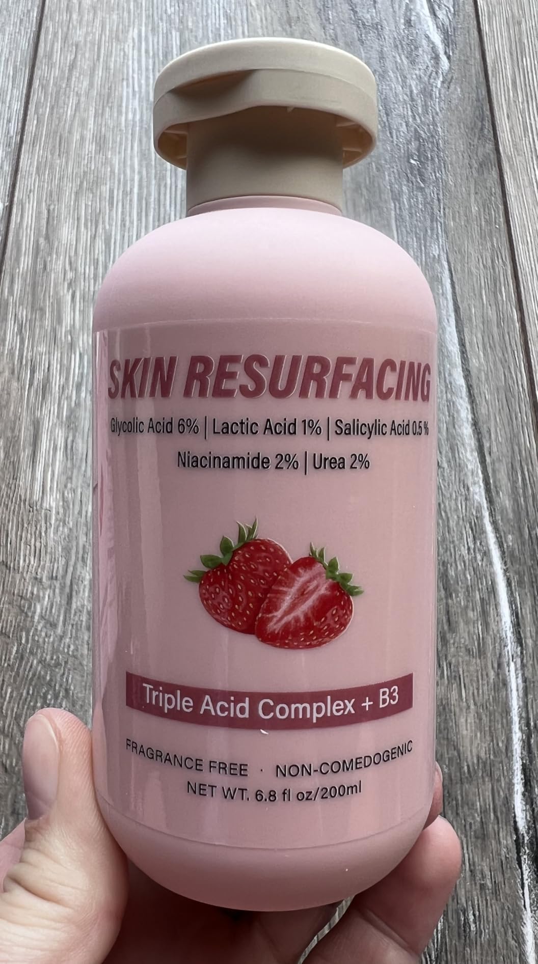Qiuumey Strawberry Skin Treatment, Trystrawberry Legs Resurfacing Cream, Advanced Triple-Acid Complex For Keratosis Pilaris, Reduce Chicken Skin Bumps (1)